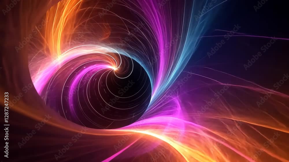 Poster colorful swirling patterns create a mesmerizing visual effect evoking energy and motion in this abst