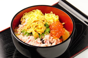 海鮮丼　うにイクラ蟹丼