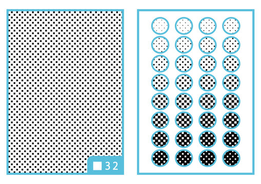 スクエア｜背景や効果に見本にも使える無難な四角型デジタルトーン32種._CS6
