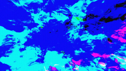 blue and green paint unique pattern color