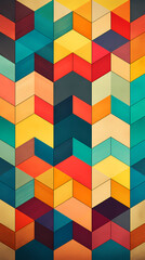 clean and symmetrical geometric shapes design poster background