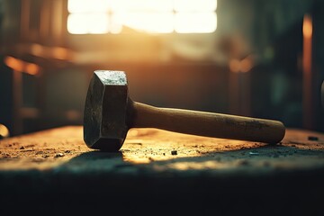 Premium Quality Image of Construction Hammer Indoors Still Life