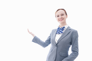 制服を着た外国人留学生