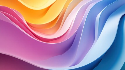 Abstract colorful wavy paper background.