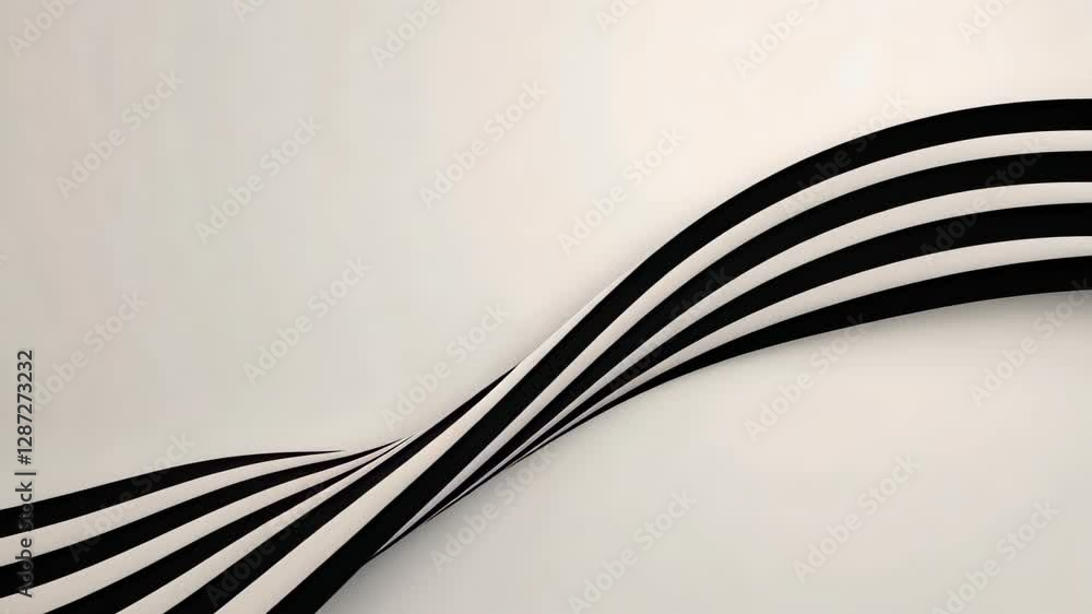Poster minimalist black and white optical illusion patterns with creative abstract design for modern aesthe