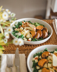 Hearty Salad with Flowers