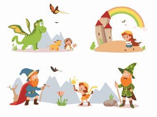 Fantasy Adventures and Playful Characters for Kids' Storytelling