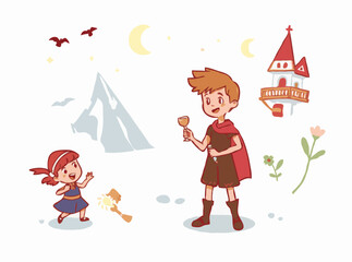 Fantasy Adventures and Playful Characters for Kids' Storytelling