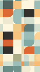 repeating wallpaper graphic pattern of op-art shapes design poster background