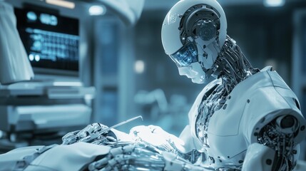 Fototapeta premium Surgical Robot: Future of Medicine