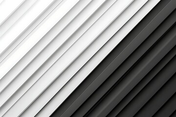 Obraz premium Diagonal stripes, black white contrast, digital art, background texture