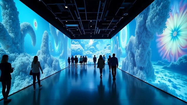 Immersive Cloud Dreamscape: A Digital Art Installation