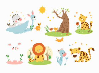 Adorable Storybook Illustrations Pack in Lively and Fun Designs