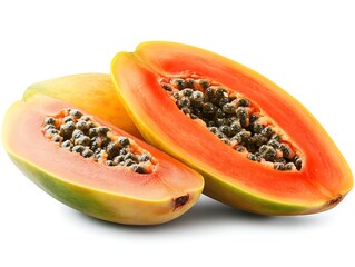Papaya Slices Close-up