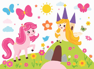 Playful Fairytale Elements in Bright Colors