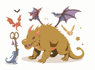 Imaginative Fantasy Creatures for Children's Tales