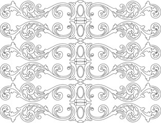 sketch vector silhouette illustration background pattern seamless abstract modern classic vintage