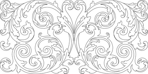 sketch vector silhouette illustration mascot icon carving ornament decoration accessories floral background pattern seamless abstract modern classic vintage