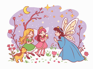 Enchanting Fairy Tale Vectors for Children's Stories