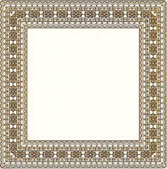 Obraz premium vintage frame with floral pattern