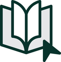 Minimalist E-Catalogue Sample Vector Dual Tone Icon Illustration