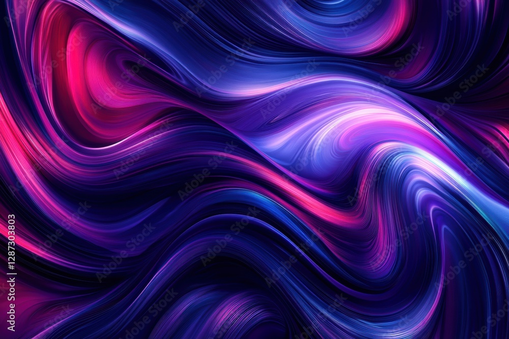 Poster colorful swirls of purple and pink create a mesmerizing abstract design in a vibrant and dynamic com