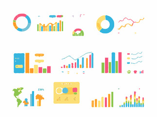 Colorful Educational Charts for E-Learning Resources