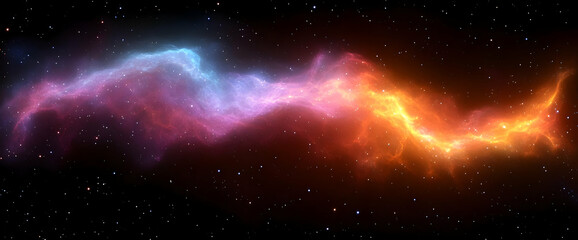 Colorful Nebula In Deep Space