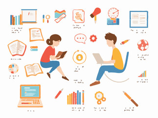 Engrossing Visual Aids for Online Study Guides