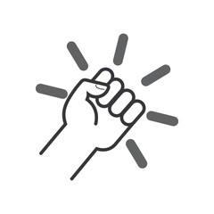 Isolated sign of an please hand knocking on a door before entering, perfect for concepts like arrival, entry, or communication