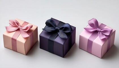 Obraz premium Gift boxes, pastel colors, studio, still life