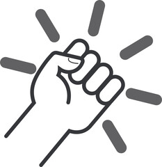 Isolated sign of an please hand knocking on a door before entering, perfect for concepts like arrival, entry, or communication