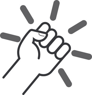 Isolated sign of an please hand knocking on a door before entering, perfect for concepts like arrival, entry, or communication