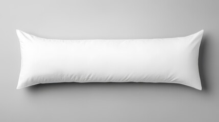 Blank Body Pillow on Gray Surface