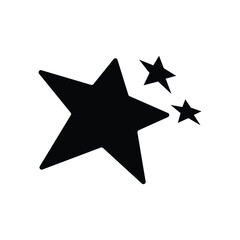 Obraz premium Retro Y2K star elements. Universal shapes for design, projects, posters, banners and business cards. Elements collection