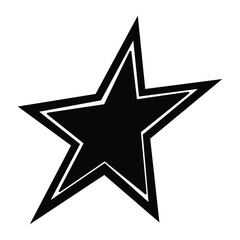 Fototapeta premium Retro Y2K star elements. Universal shapes for design, projects, posters, banners and business cards. Elements collection