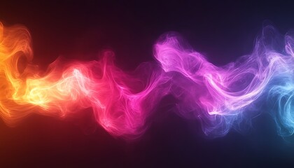 Fototapeta premium Colorful Abstract Smoke Waves