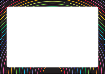 星の軌跡のような光が流れるカラフルなイラスト