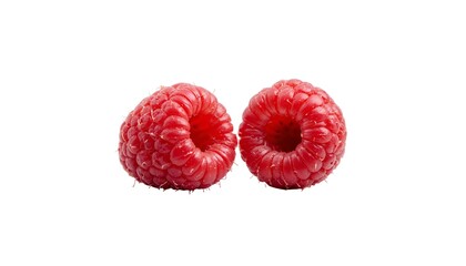 Fresh ripe raspberry isolated on white background