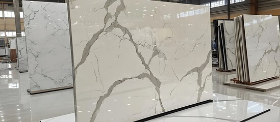 Marble Tiles Display in Warehouse