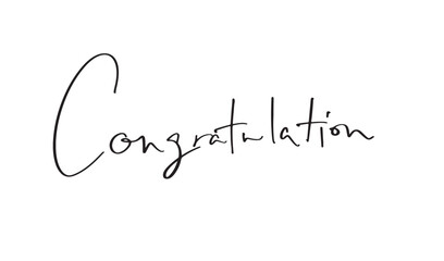 Congratulation text font calligraphy hand written lettering black color object icon decoration ornament sign symbol 2025 congratulation event success message finish anniversary banner school greeting © StreetOnCamara