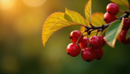 Obraz premium Mature rowan tree branches with leaves and berries, nature, autumn, leaves