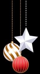 3D素材_クリスマスオーナメント