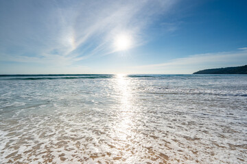 Fototapeta premium Tropical sea summer beach nature background