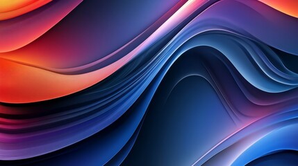 Obraz premium Abstract technology background with dynamic blue and purple digital grid, high-tech circuit patterns, and glowing neon light elements for innovation and modern ui design 