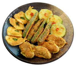 Modeum jeon, Assorted Korean Jeon Pancakes on a Plate