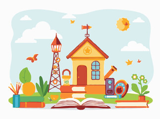 Educational Vector Art for Digital Learning Resources