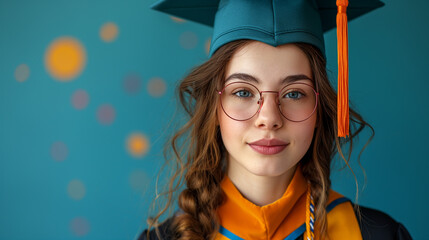 Éxito y logro: Símbolos de graduación y nuevos comienzos