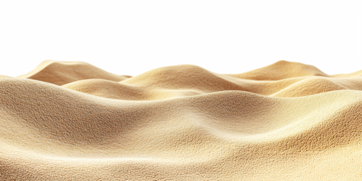 A breathtaking image of gently rolling sand dunes under the warm sun