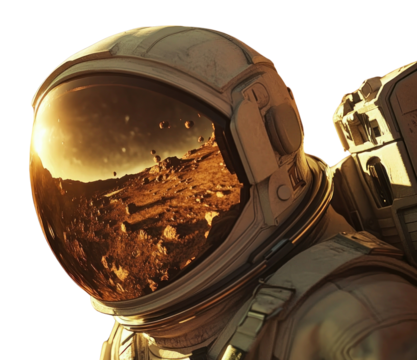 PNG Astronaut suit exploring the planet background spacecraft helmet.